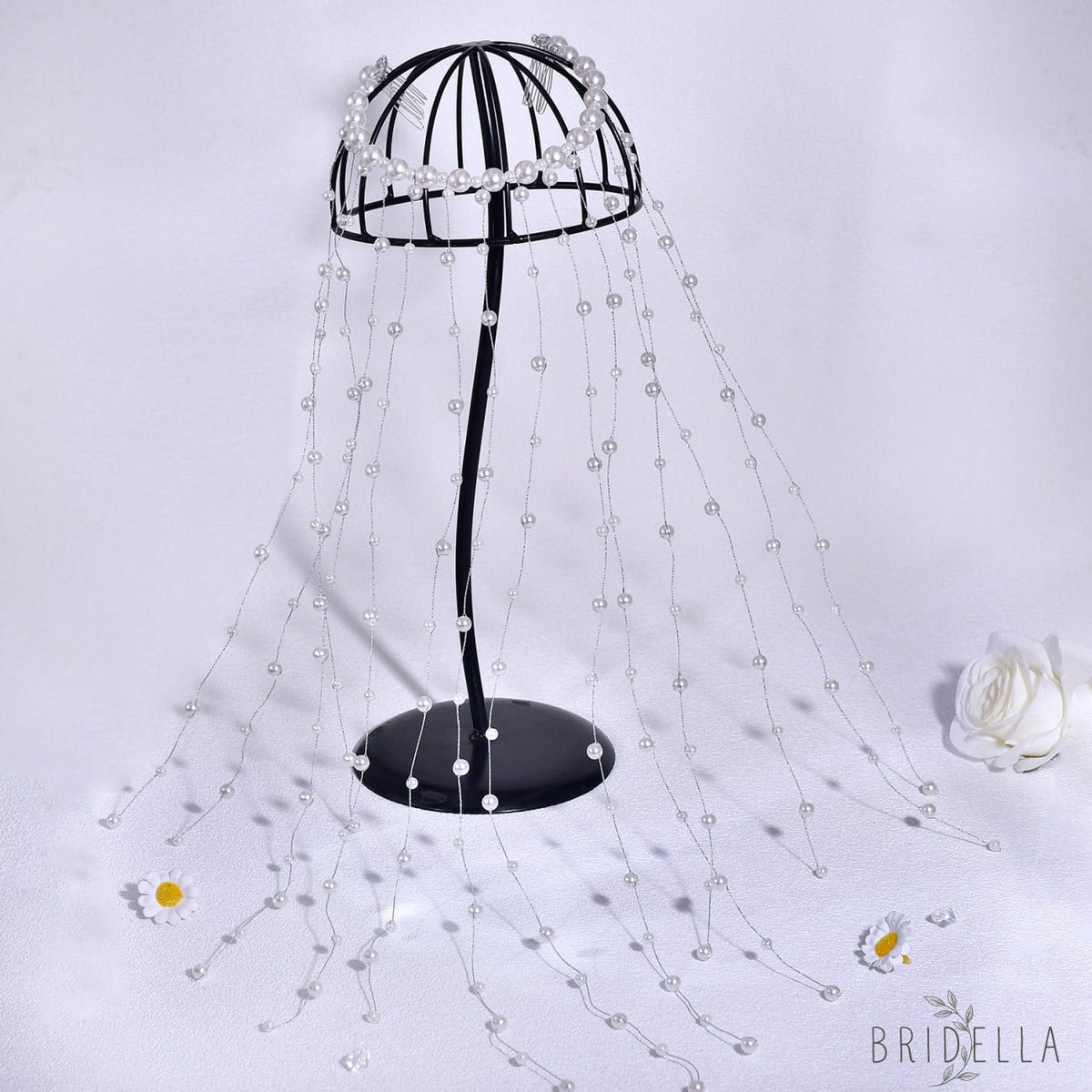 Pearl Tassel Bridal Hair Comb French Wedding Hair Accessories - Bridella BYXA171