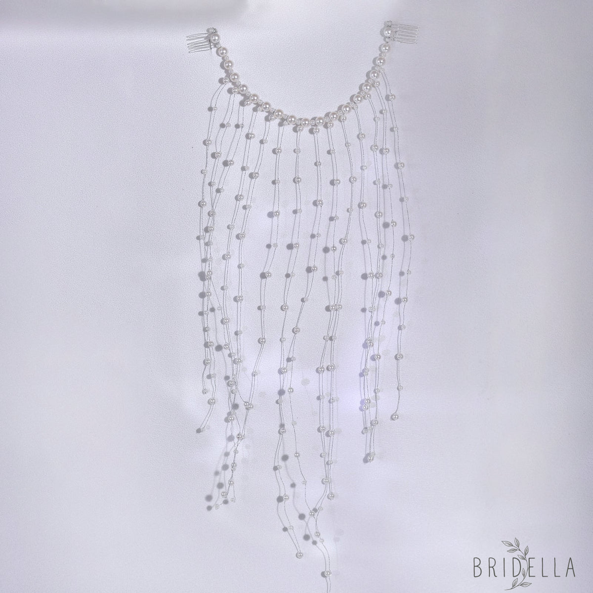 Pearl Tassel Bridal Hair Comb French Wedding Hair Accessories - Bridella BYXA171 - IVONY