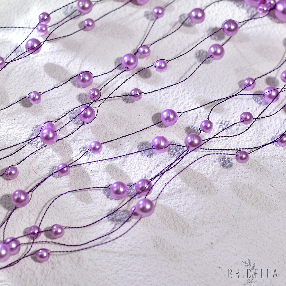 Pearl Tassel Bridal Hair Comb French Wedding Hair Accessories - Bridella BYXA171 - Purple