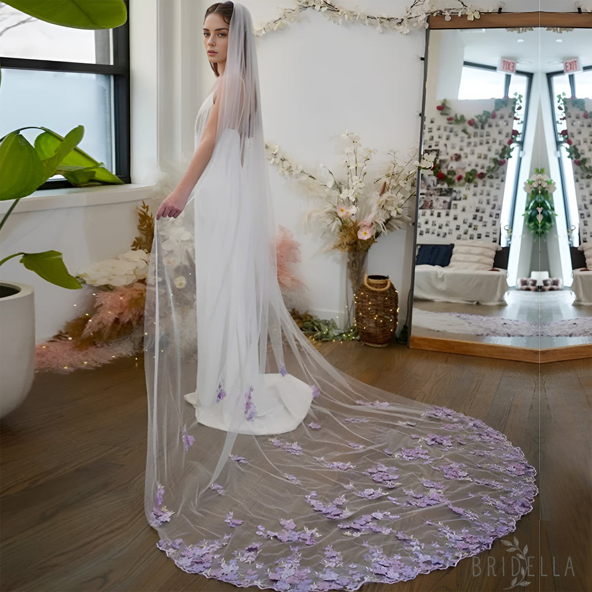 M109-I purple mesh veil