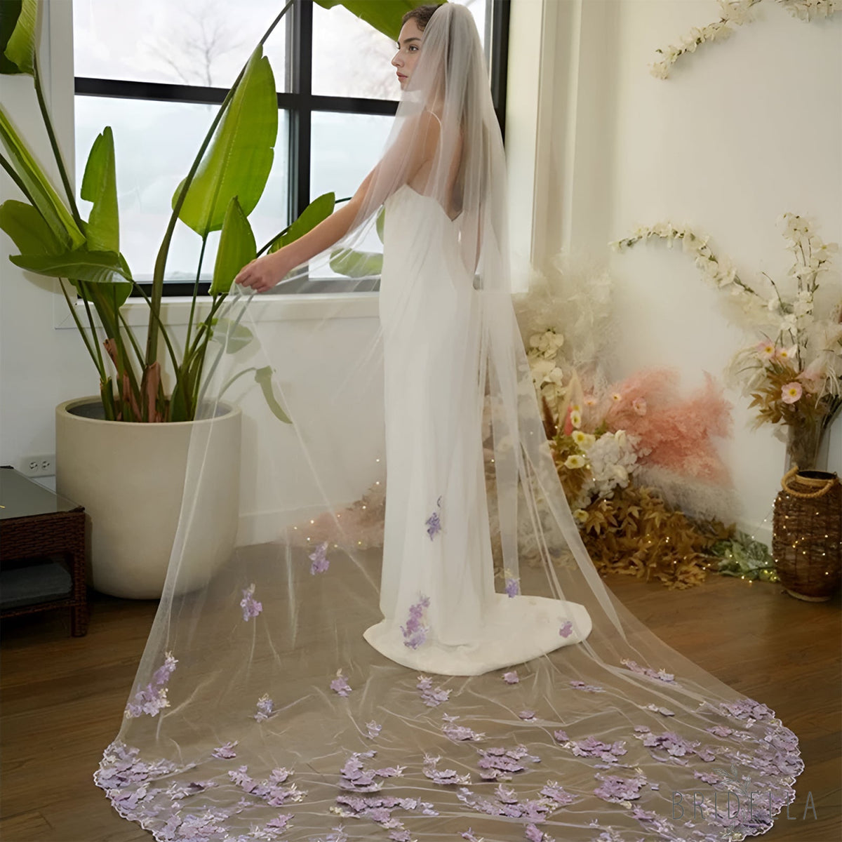 M109-I purple mesh veil