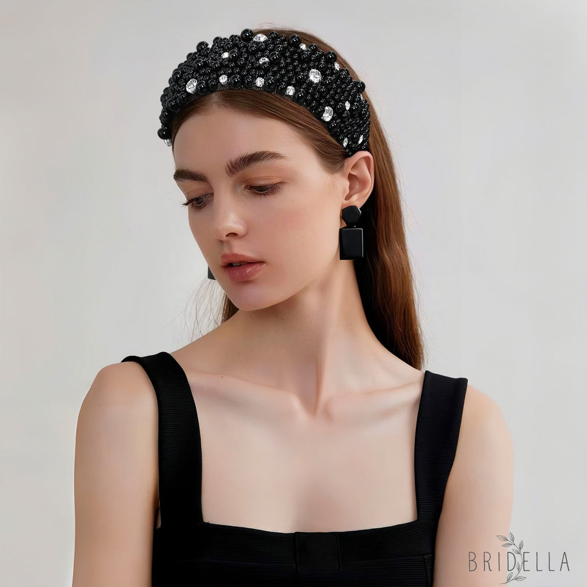 Retro Pearl Rhinestone Bridal Headband Party Hair Accessories - Bridella BYXA210