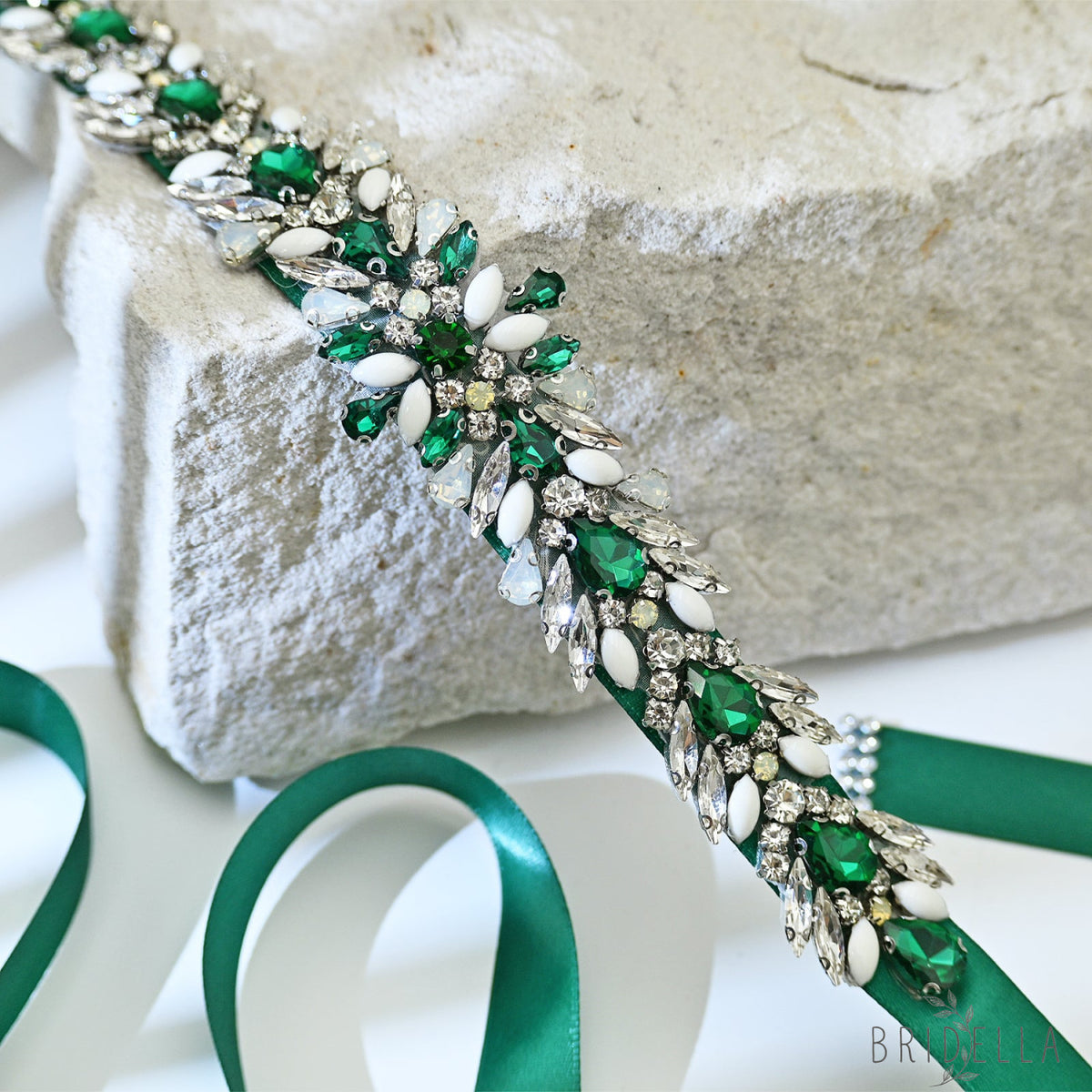 Rhinestone Bridal Belt Sash for Wedding - Bridella BS476 - Belts