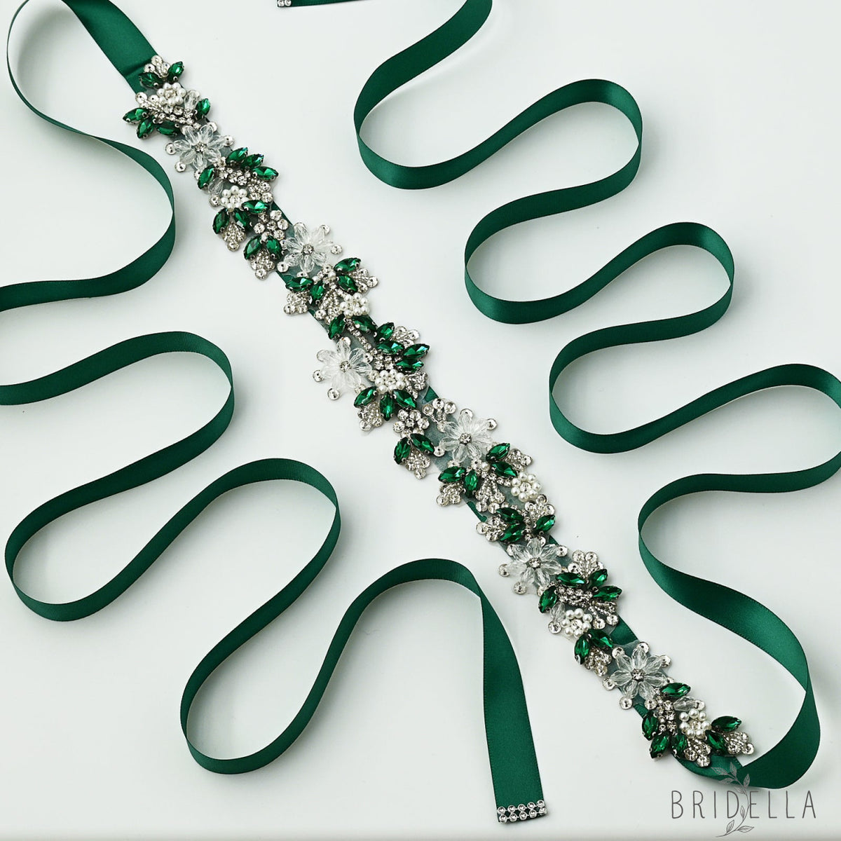 Rhinestone Flower Belt – Bridella BS434 - Belts