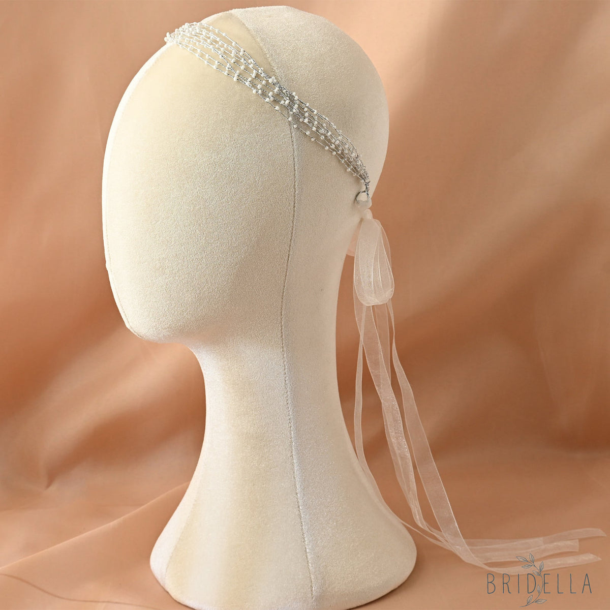 Silver Beaded Bridal Headband Wedding Hair - Bridella BHP28-S - Silvery - HEADWEAR