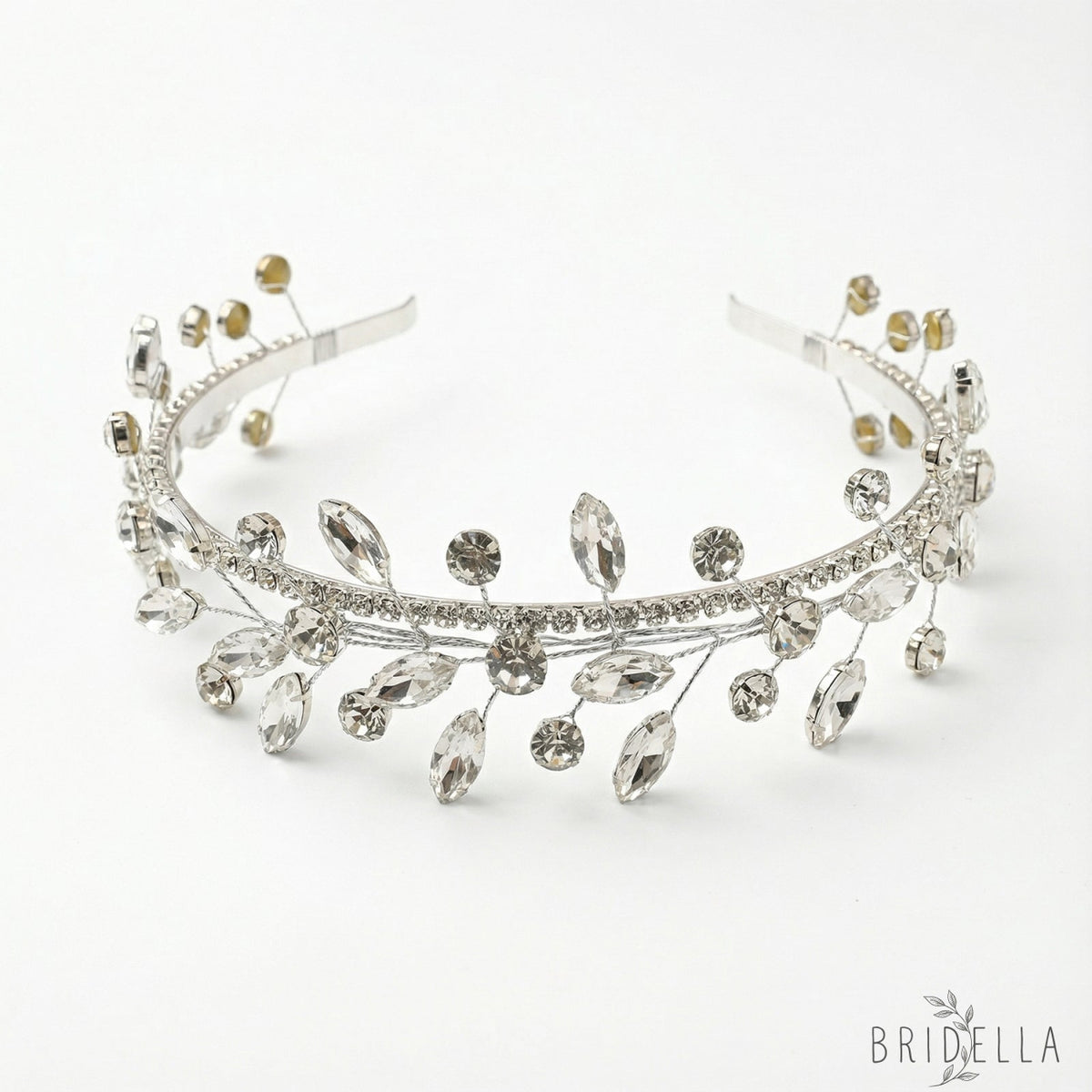 Silver & Gold Rhinestone Bridal Headband for Wedding - BHP531 - HEADWEAR