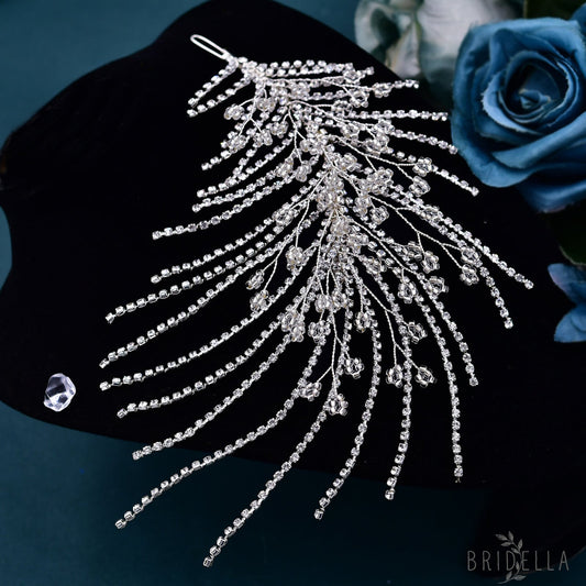 BHP188-S silver rhinestone bead headwear