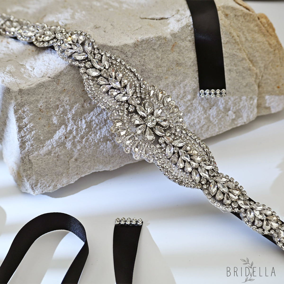 Silver Rhinestone Belt - Belts