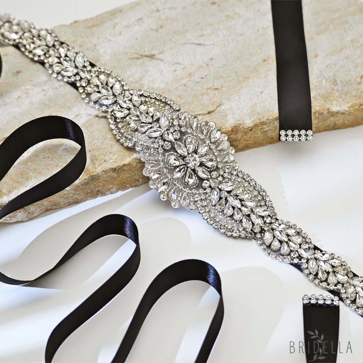 Silver Rhinestone Belt - Belts