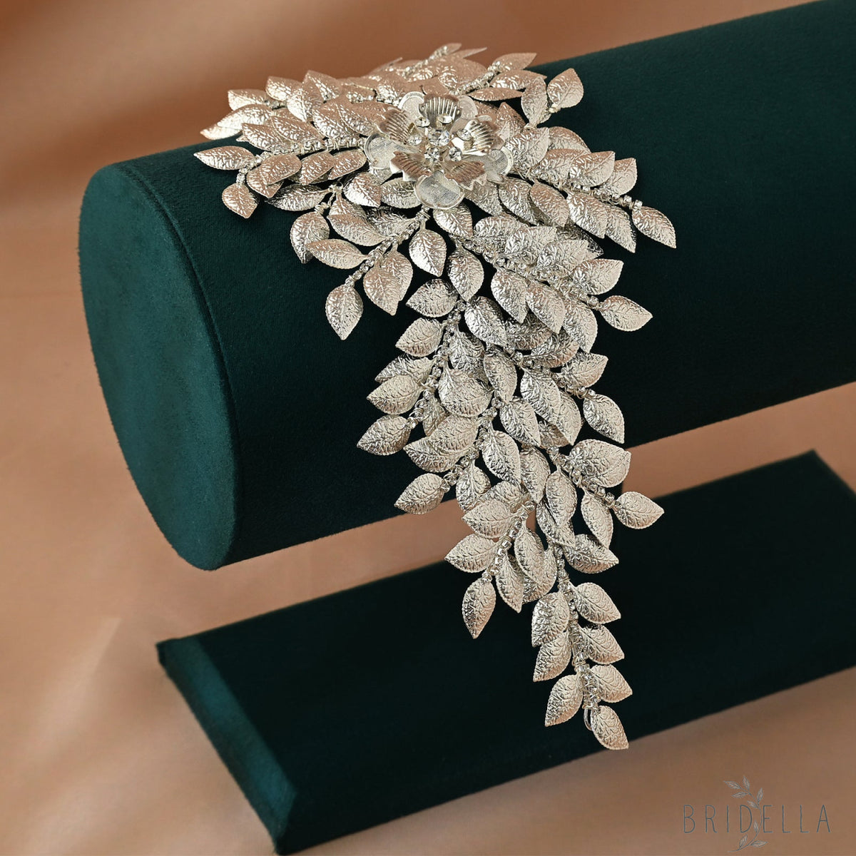 Silver Rhinestone Bridal Crown Tiara - Bridella BHP510-S - Silvery - HEADWEAR