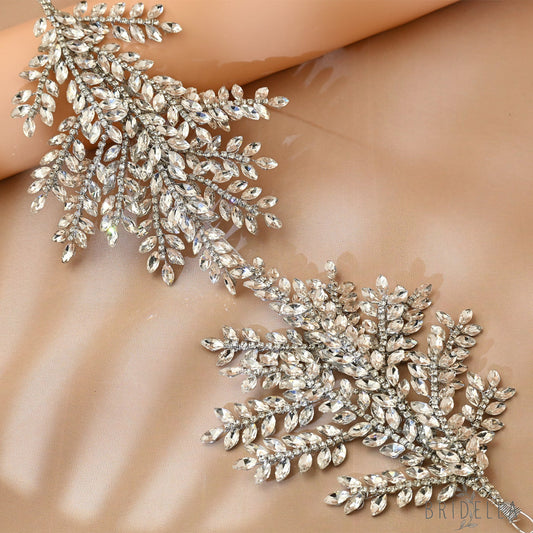 Silver Rhinestone Bridal Crown Tiara Wedding - Bridella BHP418-S - Silvery - HEADWEAR