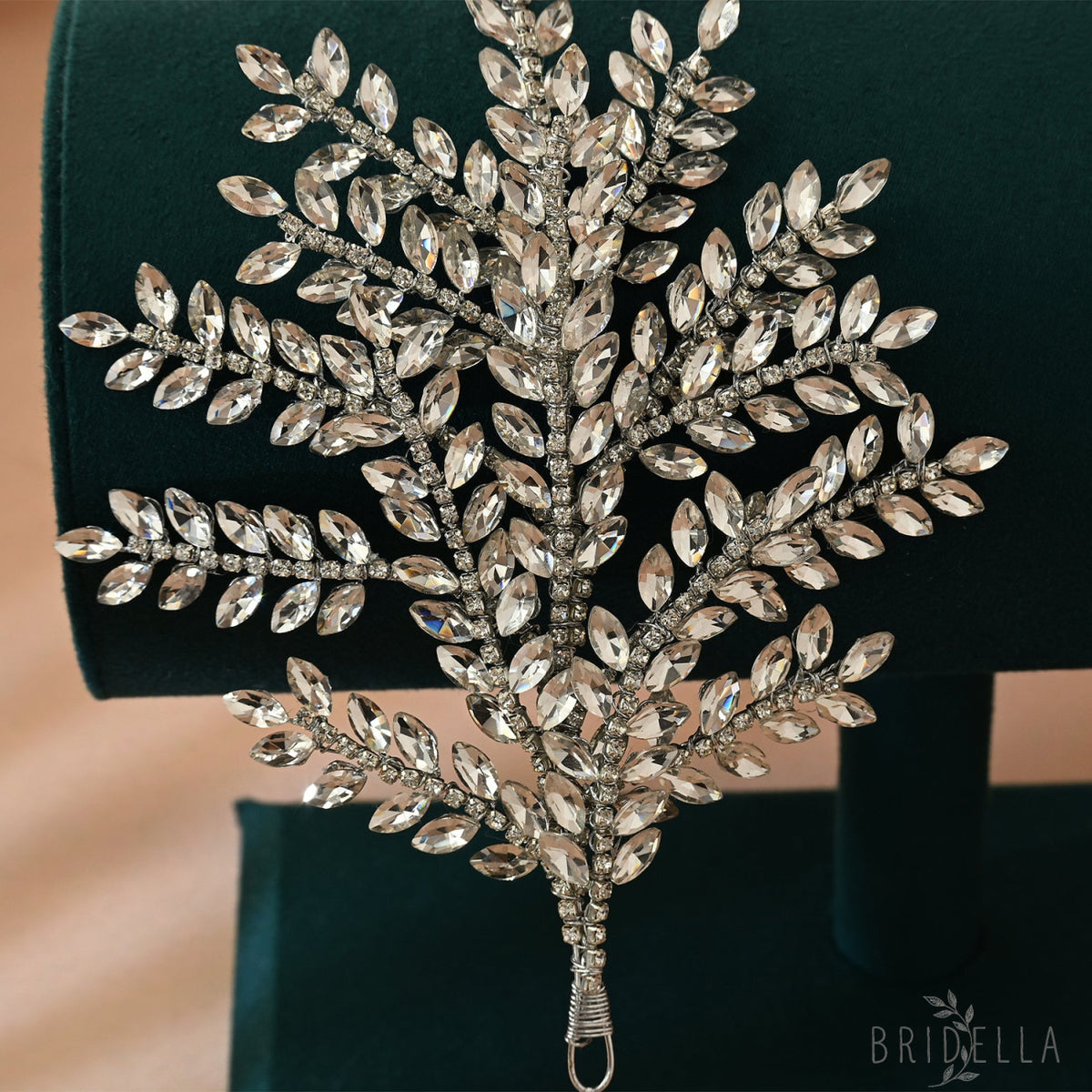Silver Rhinestone Bridal Crown Tiara Wedding - Bridella BHP418-S - Silvery - HEADWEAR