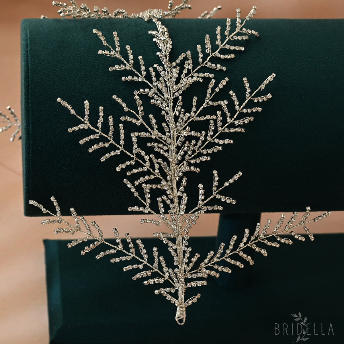 Silver Rhinestone Bridal Crown Tiara Wedding - Bridella BHP493-S - Silvery - HEADWEAR