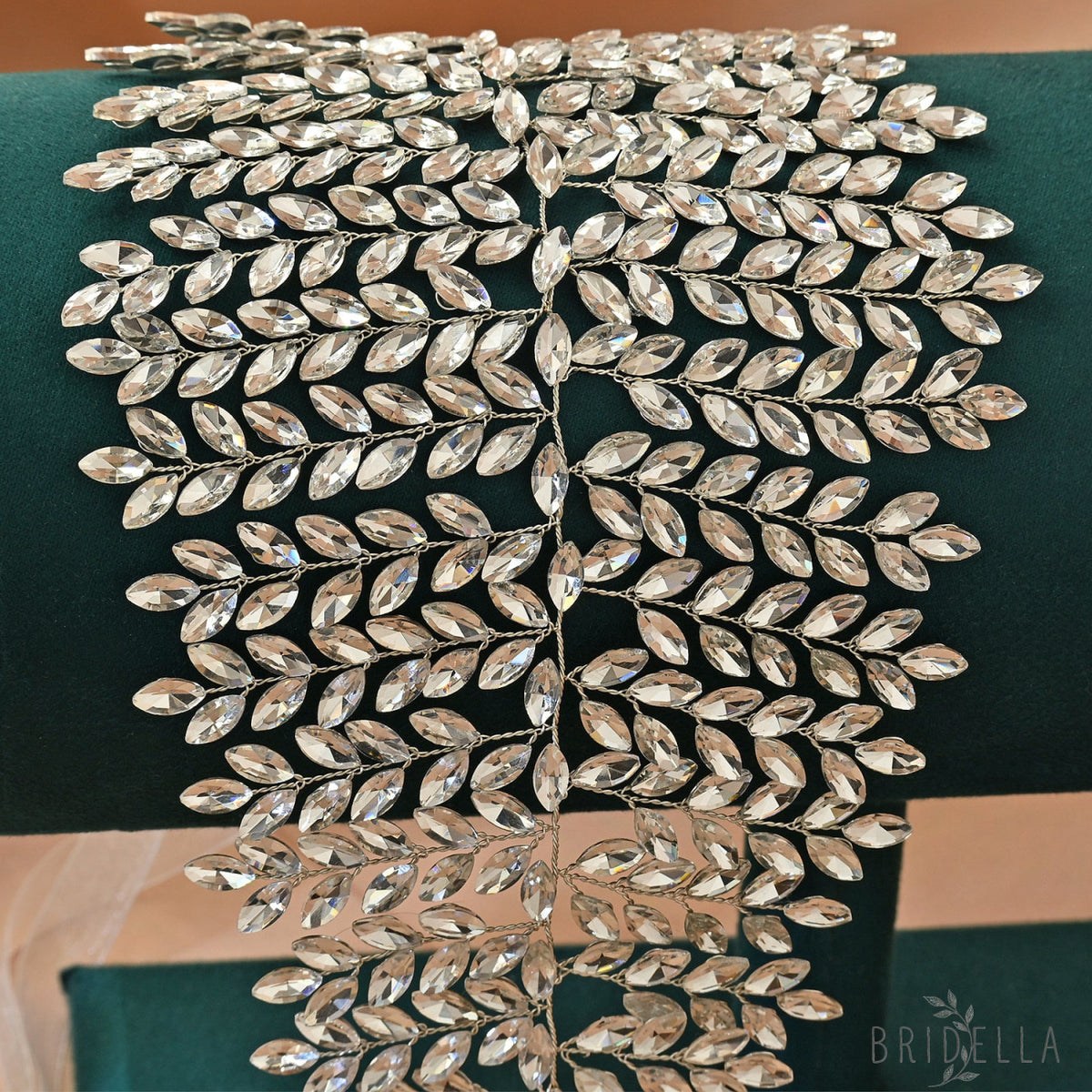 Silver Rhinestone Bridal Crown Wedding Headpiece - Bridella BHP238-S - Silvery - HEADWEAR