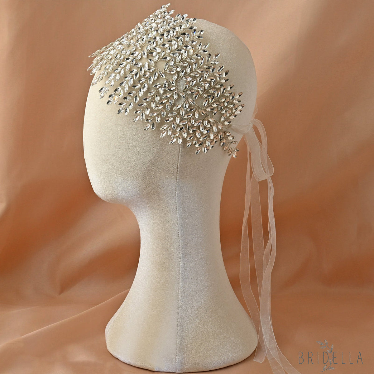 Silver Rhinestone Bridal Crown Wedding Headpiece - Bridella BHP238-S - Silvery - HEADWEAR