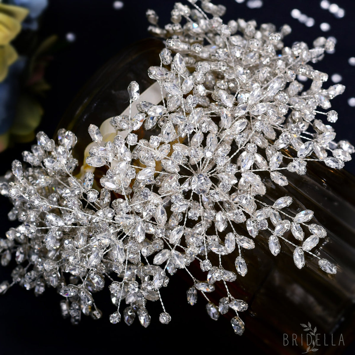 BHP385-S silver rhinestone headwear