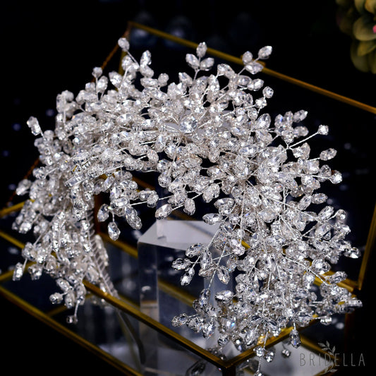 BHP385-S silver rhinestone headwear
