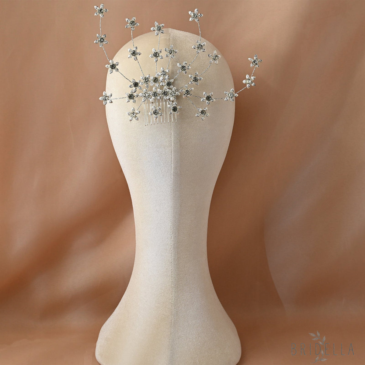 Silver Rhinestone Bridal Hair Comb Wedding - Bridella BHP502-S - Silvery - HEADWEAR