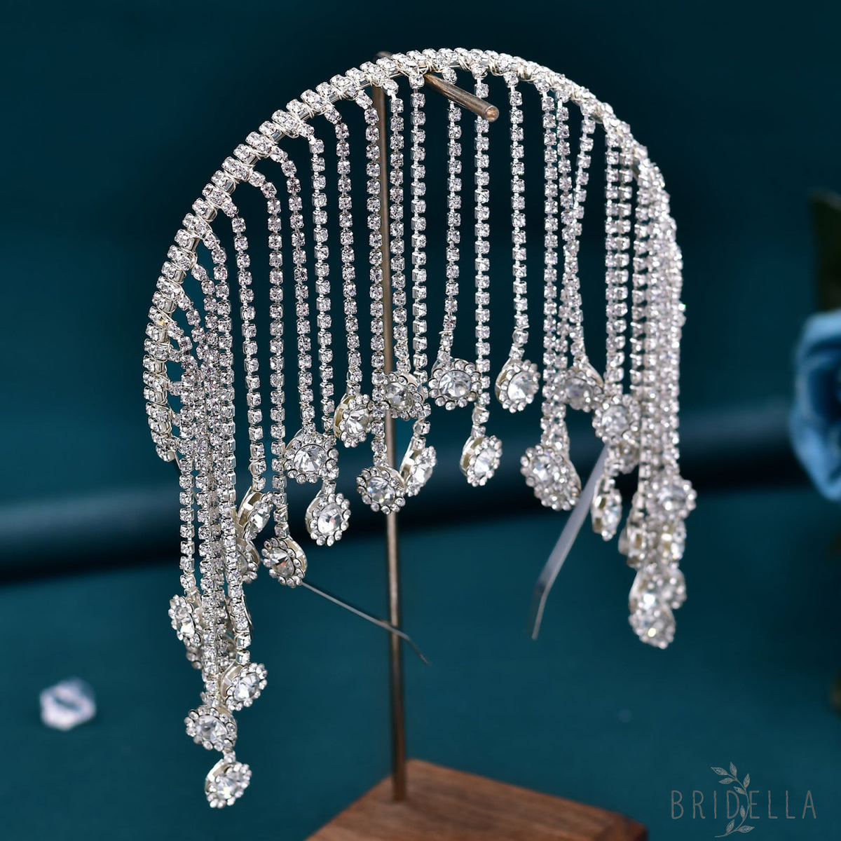 BHP558-S silver rhinestone headwear