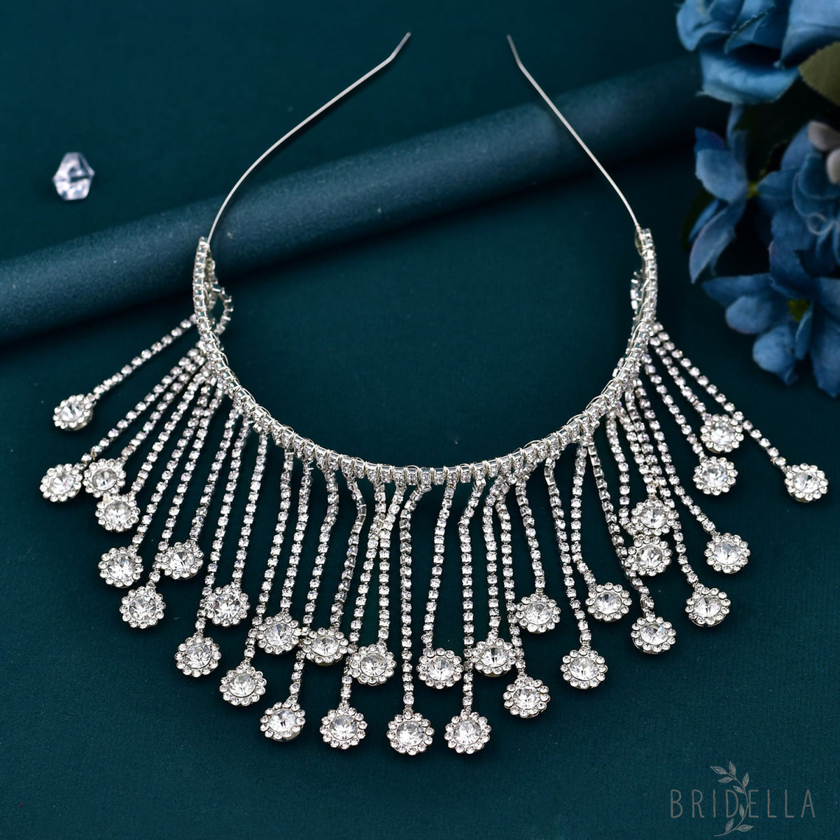 BHP558-S silver rhinestone headwear