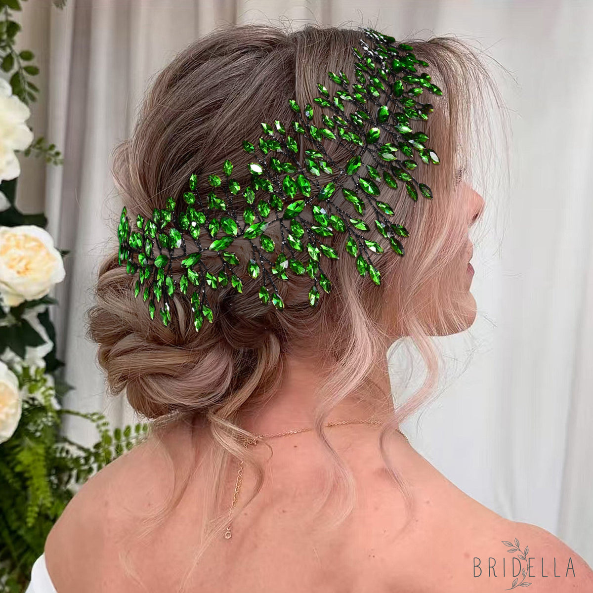 Silver Rhinestone Bridal Headband for Wedding - Bridella BHP237-S