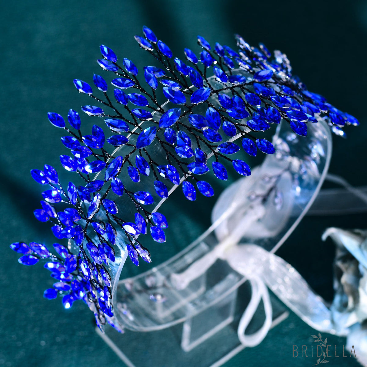 Silver Rhinestone Bridal Headband for Wedding - Bridella BHP237-S