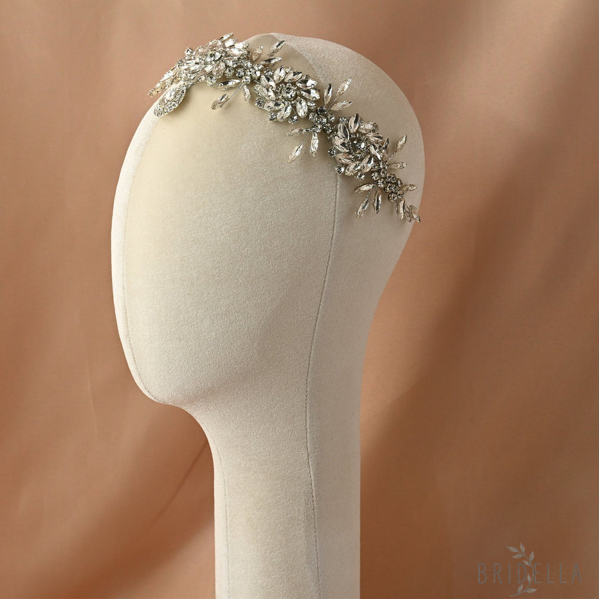 Silver Rhinestone Bridal Headband Hairpiece - Bridella BHP440-S - Silvery - HEADWEAR