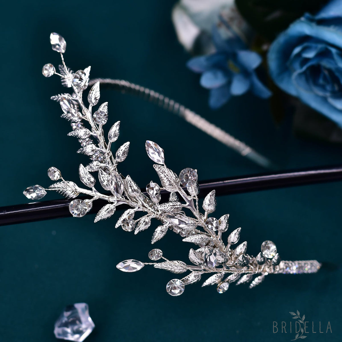 BHP550-S silver rhinestone headband