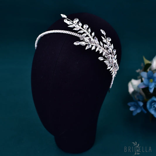 BHP550-S silver rhinestone headband