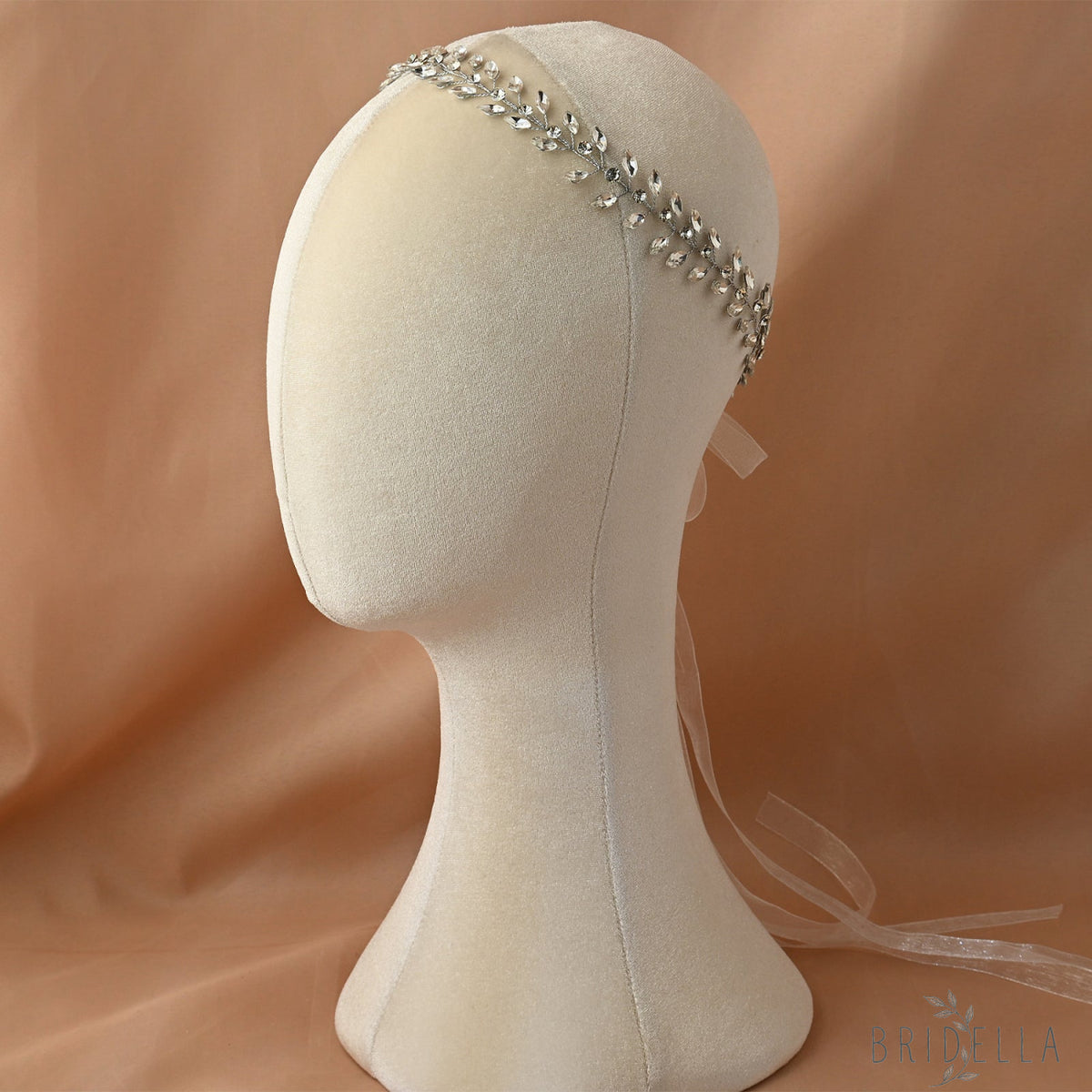 Silver Rhinestone Bridal Headband Wedding Hairpiece - Bridella BHP394 - HEADWEAR