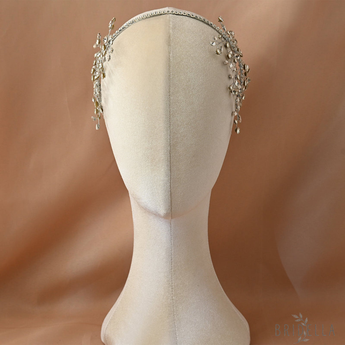 Silver Rhinestone Bridal Tiara Bridella BHP534-S - Silvery - HEADWEAR