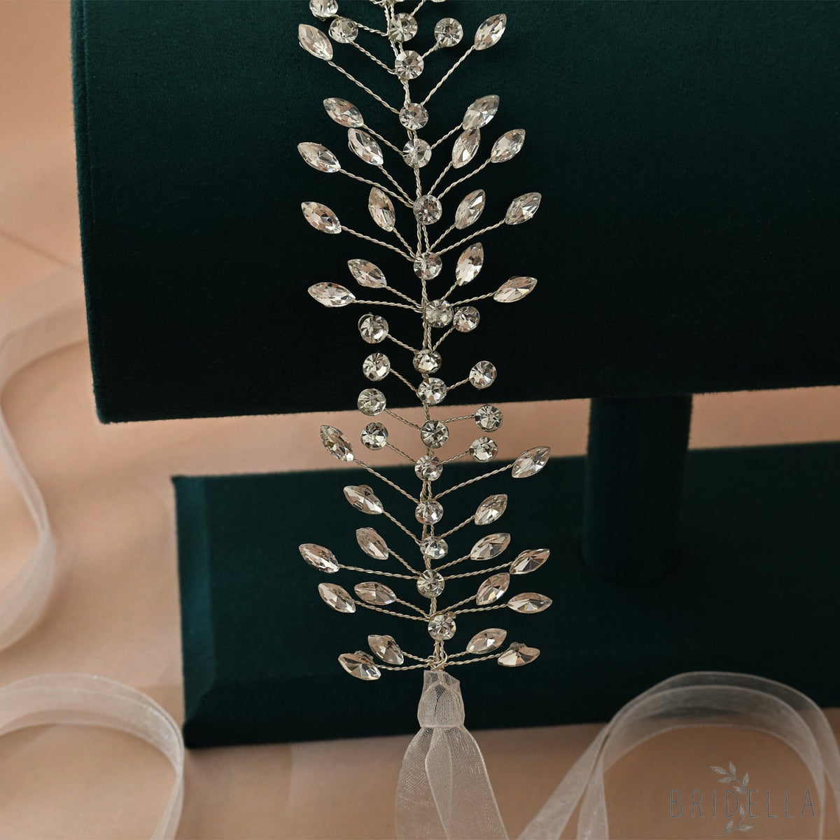 Silver Rhinestone Bridal Tiara Crown - Bridella BHP410-S - Silvery - HEADWEAR