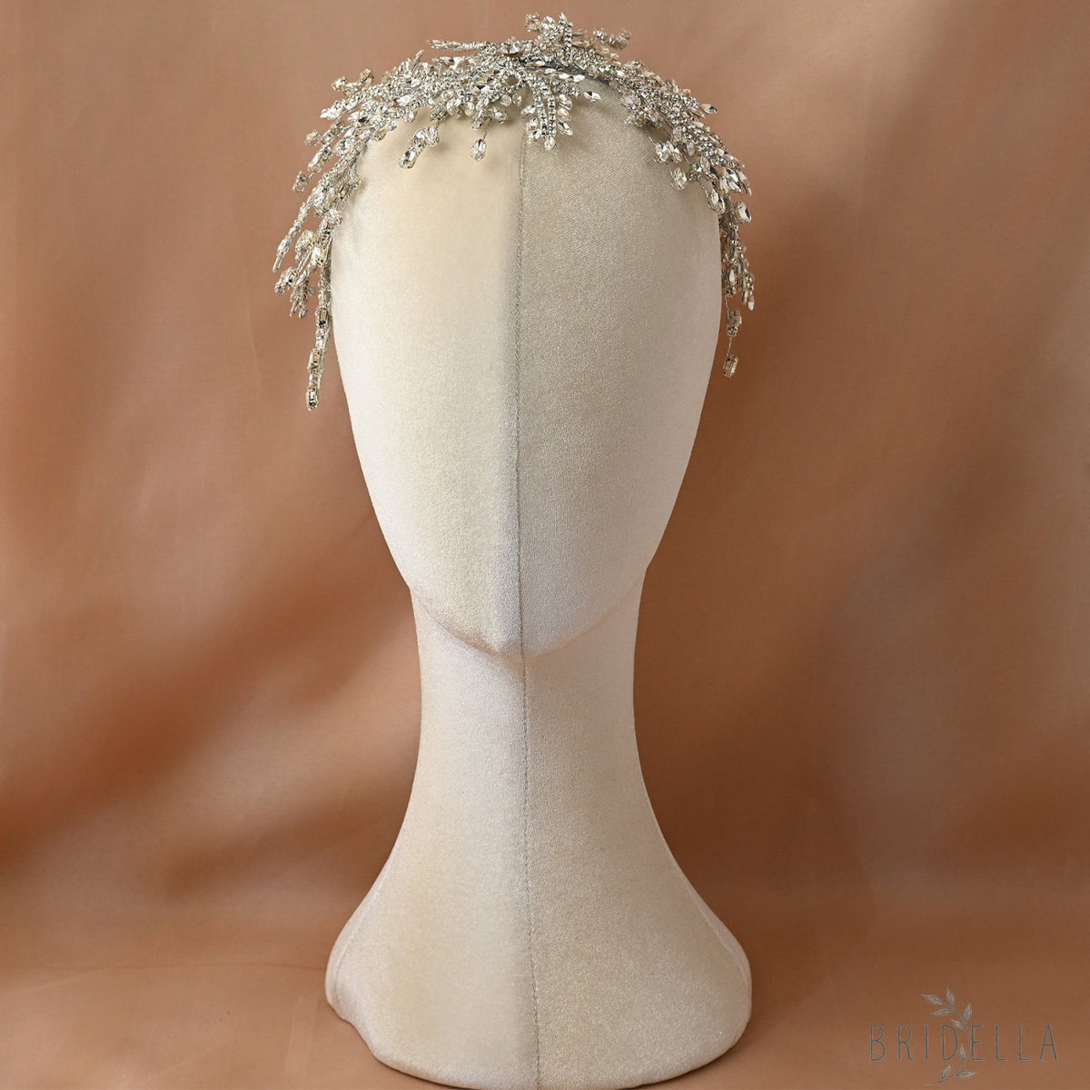 Silver Rhinestone Bridal Tiara Crown - Bridella BHP482-S - Silvery - HEADWEAR