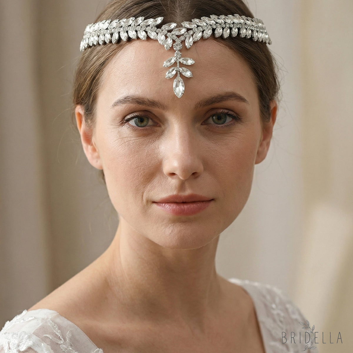 Silver Rhinestone Bridal Tiara Crown - Bridella BHP529-S - Silvery - HEADWEAR