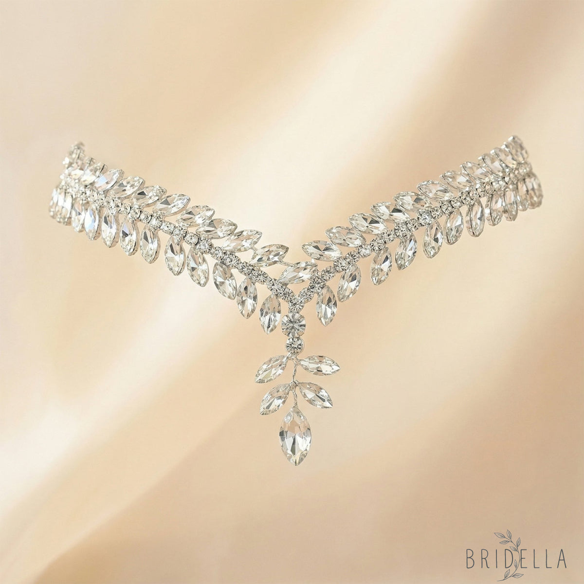 Silver Rhinestone Bridal Tiara Crown - Bridella BHP529-S - Silvery - HEADWEAR