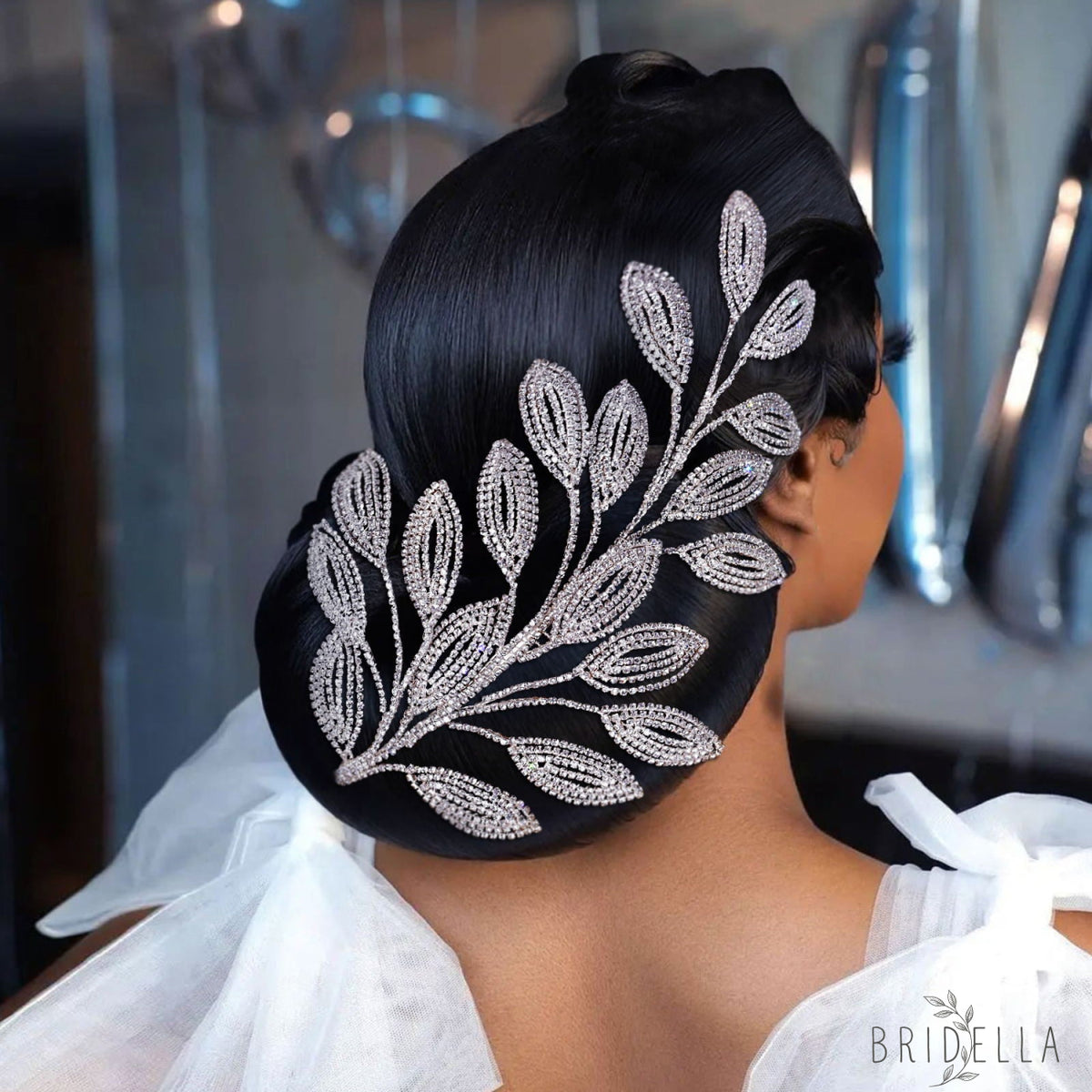 BHP452-S silver rhinestone tiara