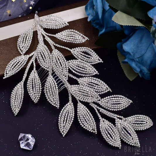 BHP452-S silver rhinestone tiara