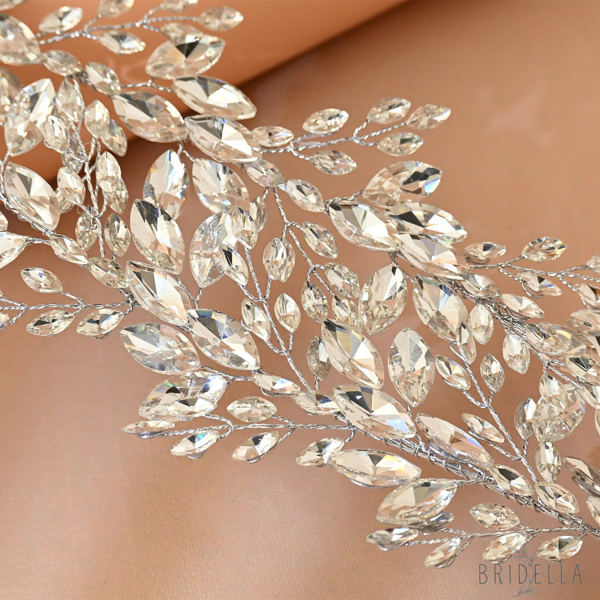 Silver Rhinestone Bridal Tiara Wedding Hair Crown - Bridella BHP304-S - Silvery - HEADWEAR