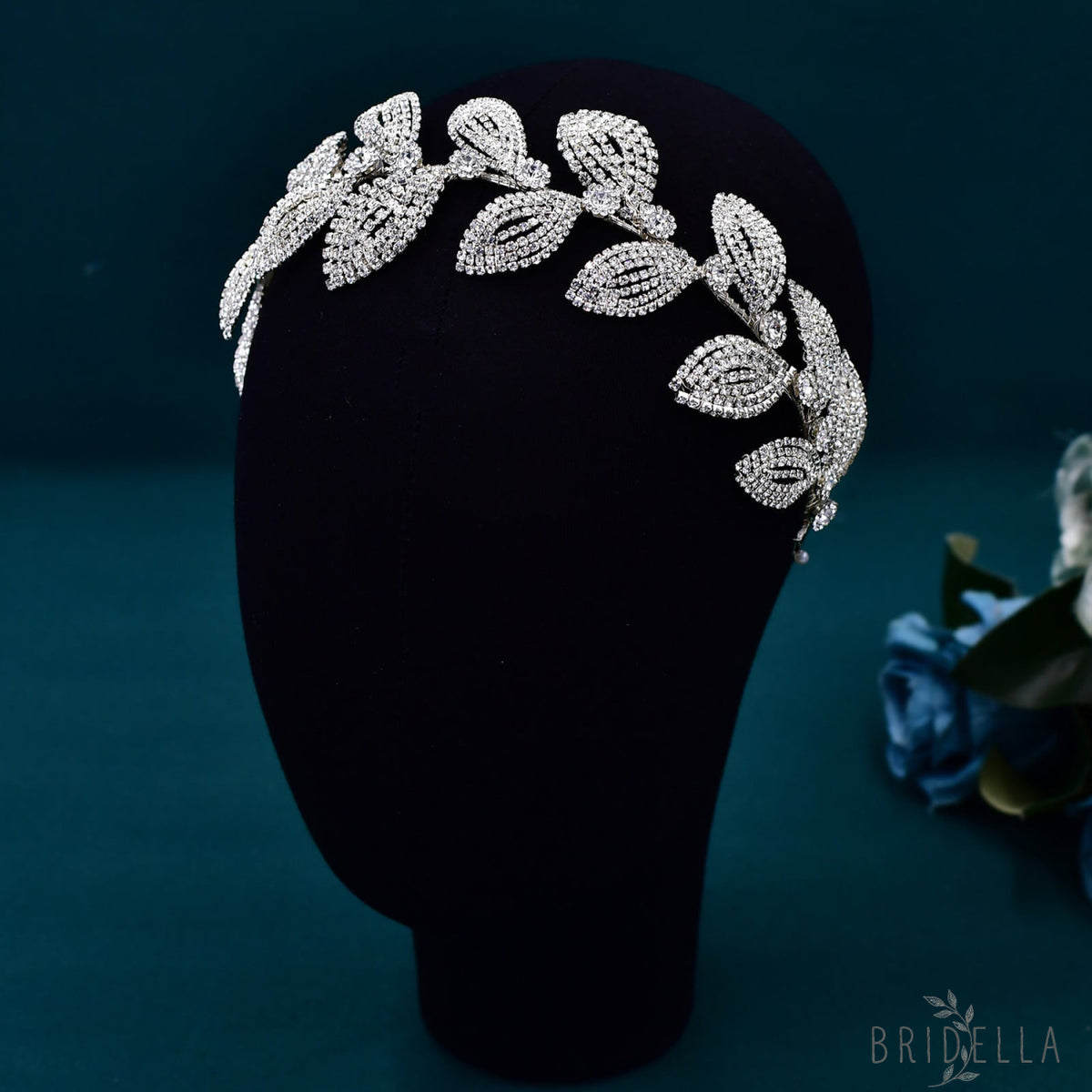 BHP578-S silver rhinestone tiara