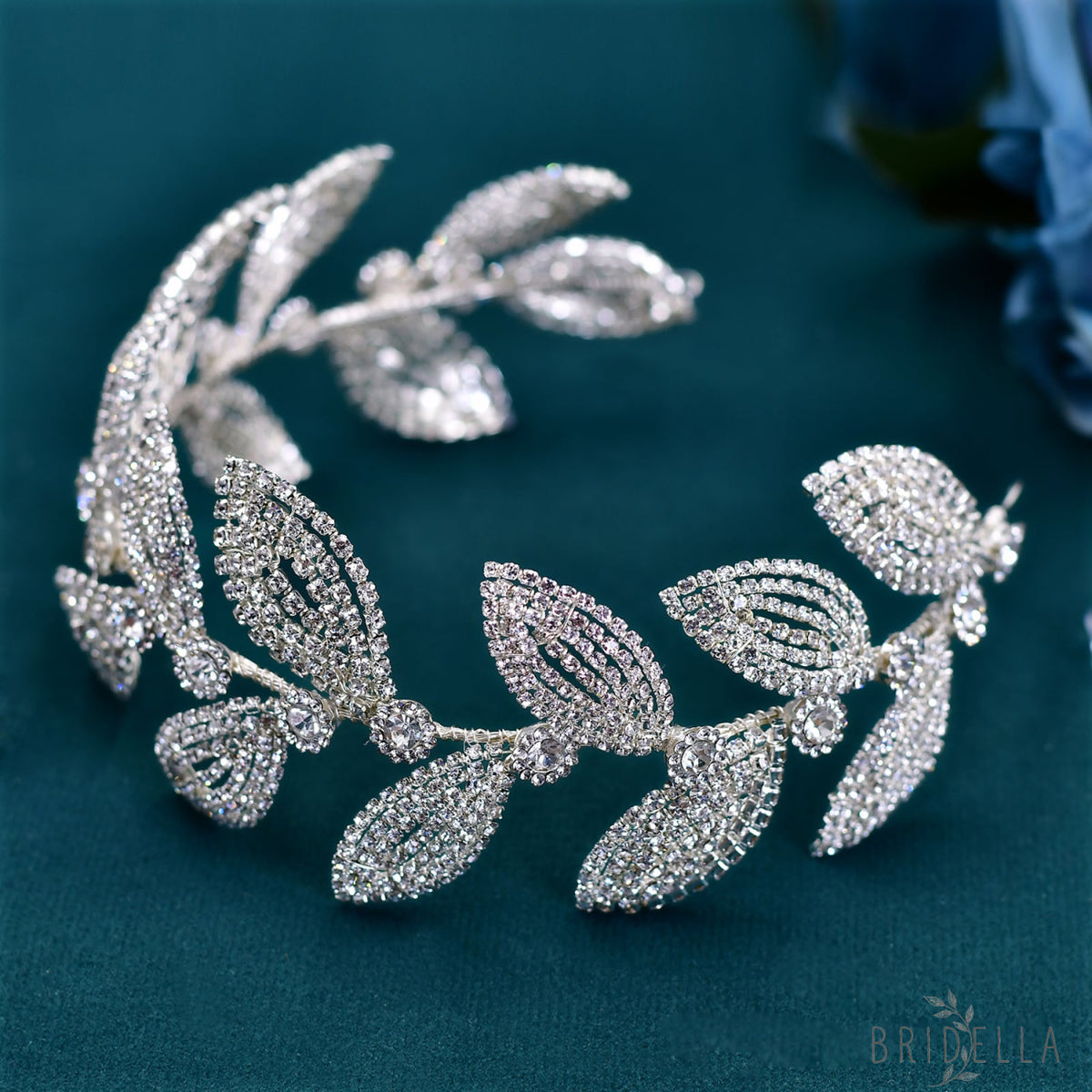BHP578-S silver rhinestone tiara