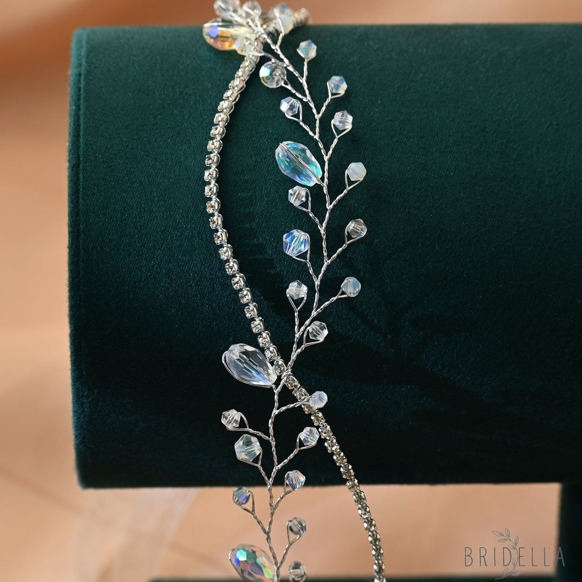 Silver Rhinestone Bridal Tiara Wedding Hair Crown - Bridella BHP93-S - Silvery - HEADWEAR