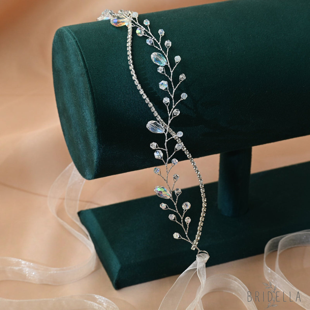 Silver Rhinestone Bridal Tiara Wedding Hair Crown - Bridella BHP93-S - Silvery - HEADWEAR