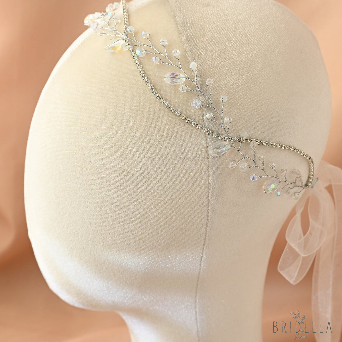 Silver Rhinestone Bridal Tiara Wedding Hair Crown - Bridella BHP93-S - Silvery - HEADWEAR
