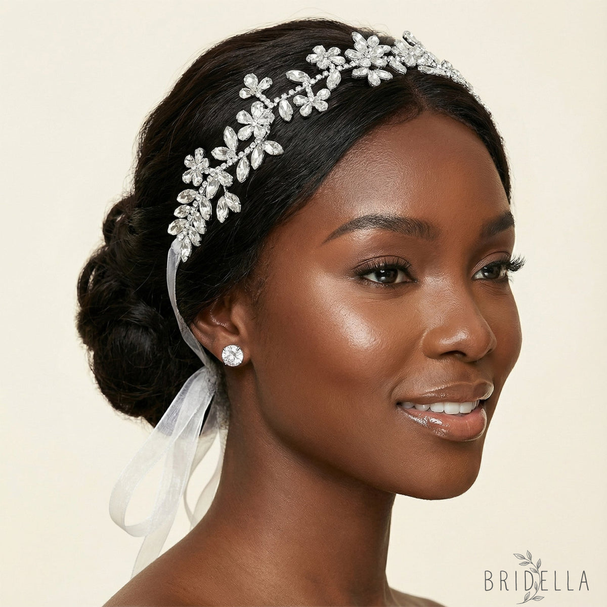 Silver Rhinestone Bridal Tiara Wedding Hairpiece - Bridella BHP239-S - Silvery - HEADWEAR
