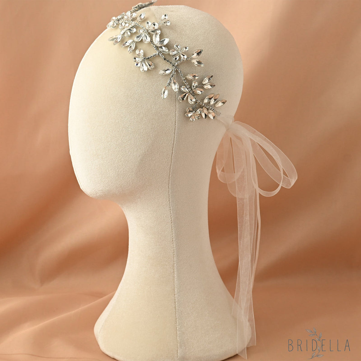 Silver Rhinestone Bridal Tiara Wedding Hairpiece - Bridella BHP239-S - Silvery - HEADWEAR