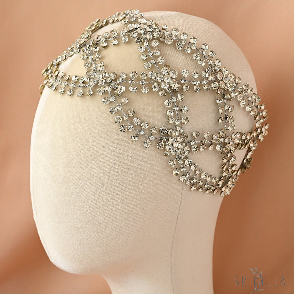 Silver Rhinestone Bridal Tiara Wedding Headpiece - Bridella BHP243-S - Silvery - HEADWEAR