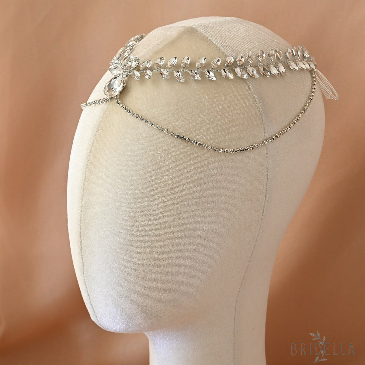 Silver Rhinestone Bridal Tiara Wedding Headpiece - Bridella BHP524-S - Silvery - HEADWEAR