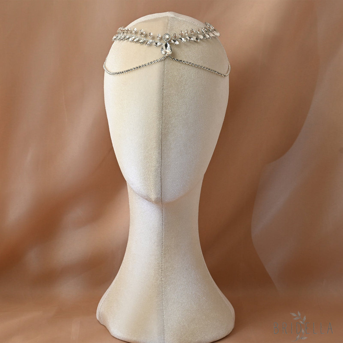 Silver Rhinestone Bridal Tiara Wedding Headpiece - Bridella BHP524-S - Silvery - HEADWEAR