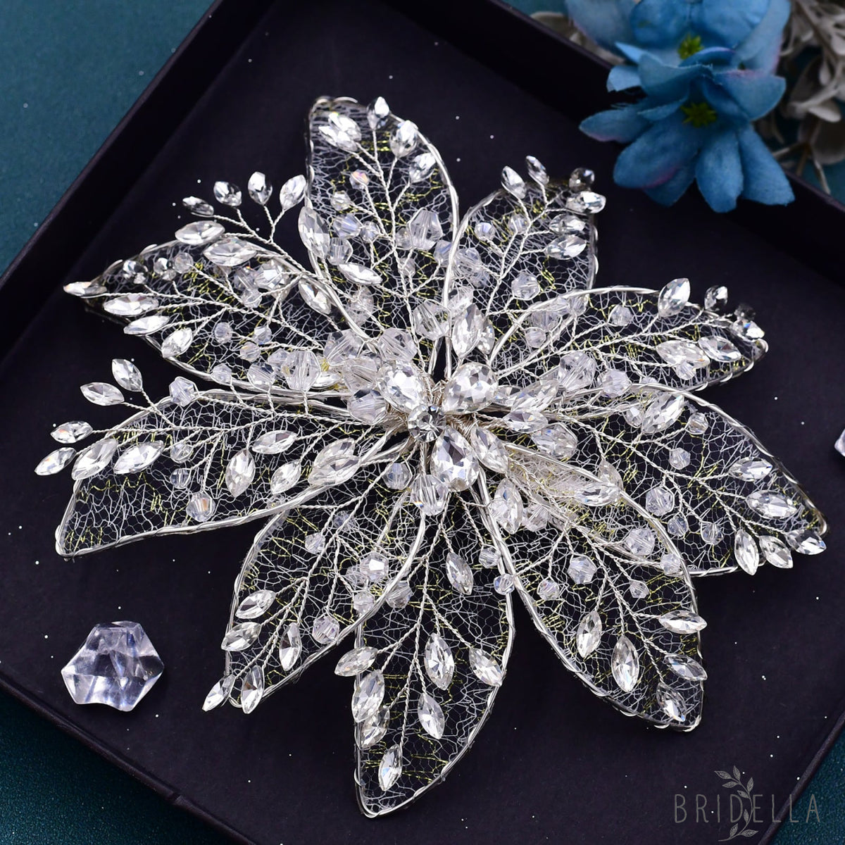 BHP217-S silver rhinestone crystal crown