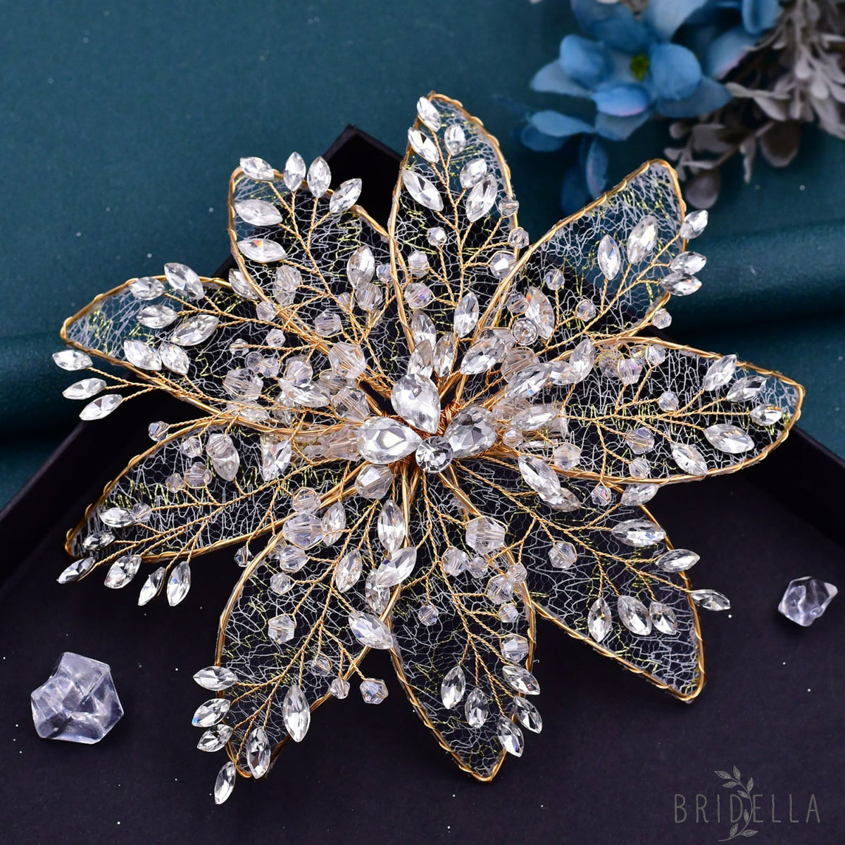 BHP217-S silver rhinestone crystal crown
